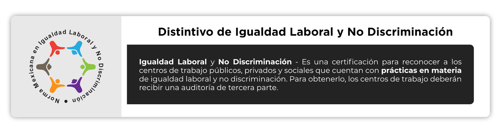 Distintivo de Igualdad Laboral y No Discriminación